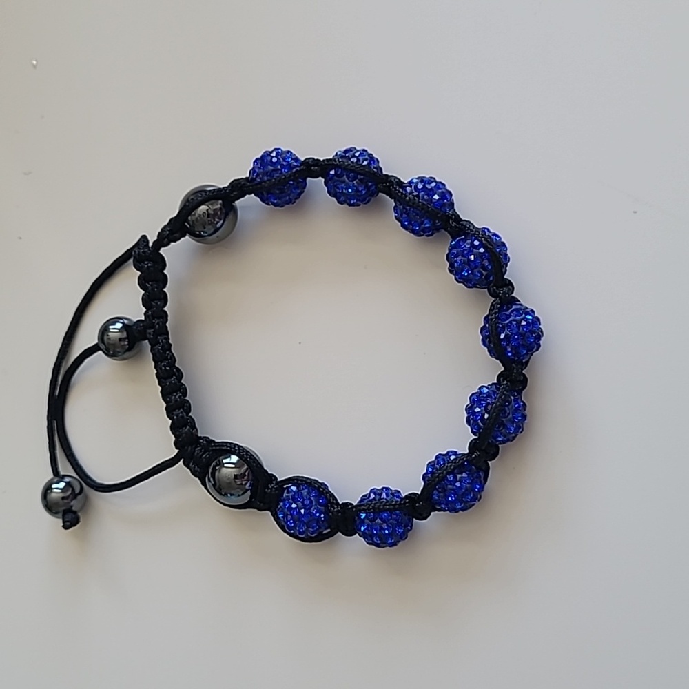 Blue Shamballa Bracelet